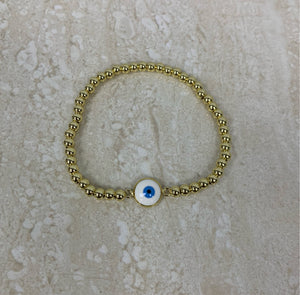 Evil Eye Enamel Beads