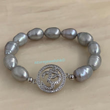 Load image into Gallery viewer, Om with Pearls Bracelet
