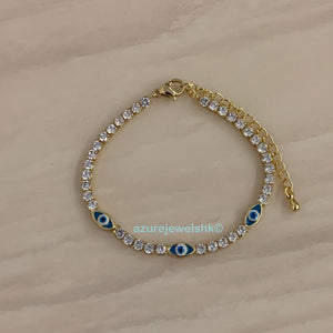 Evil Eye Tennis Bracelet