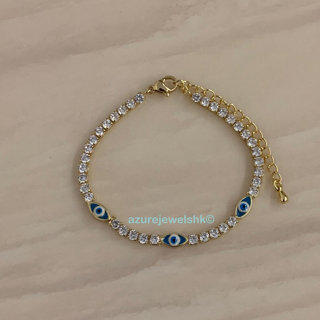 Evil Eye Tennis Bracelet