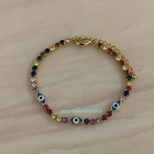 Load image into Gallery viewer, Evil Eye Tennis Bracelet
