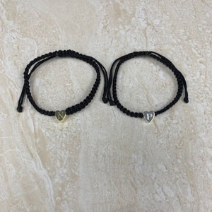 Heart Initial Wrist Band
