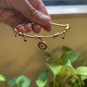 Dangling Evil Eye Cuff