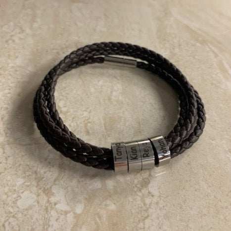 Personalised Wrap Bracelets for Him