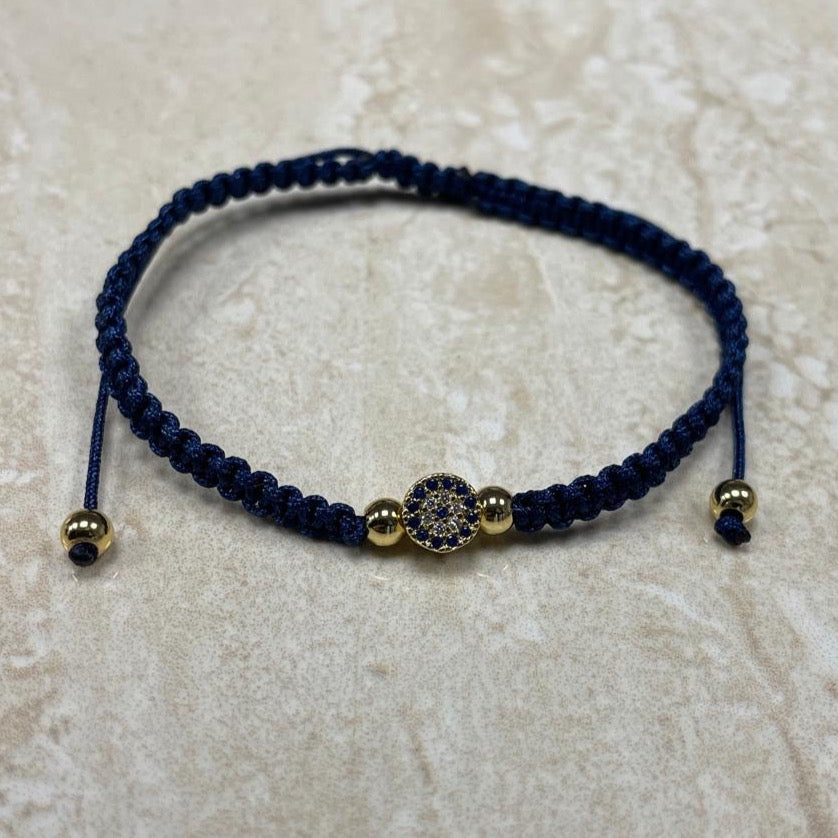 Round Evil Eye Wrist Band