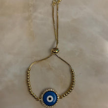 Load image into Gallery viewer, Enamel Evil Eye Bracelet
